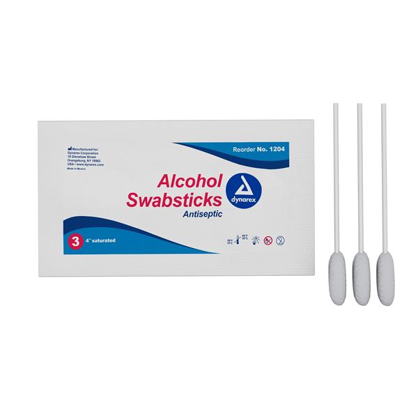 Swabstick Prep Isopropyl Alcohol 70% 3's 4